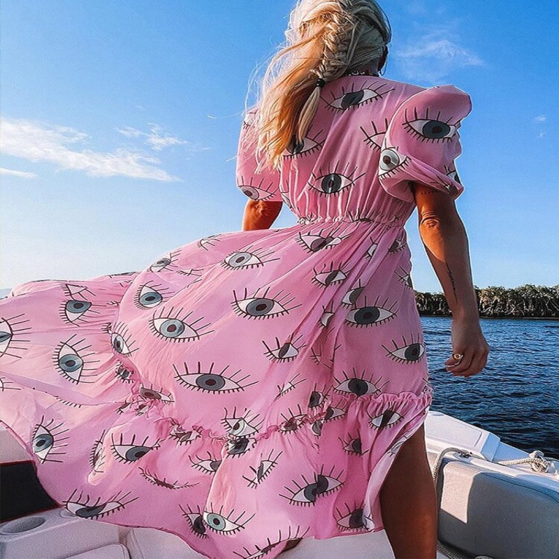 2022 Women Swimsuit Cover Up Sleeve Kaftan Beach Tunic Dress Robe De Plage Solid White Cotton Pareo High Collar Beachwear