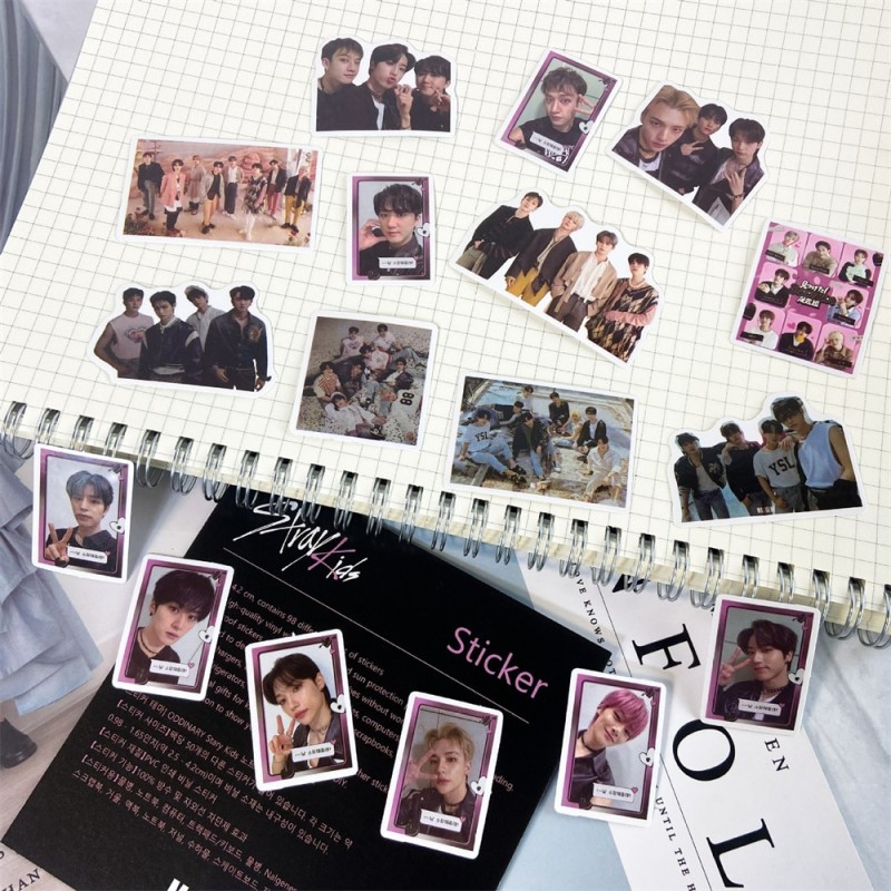 98PCS Stray Kids New album MAXIDENT Graffiti Stickers Fashion Idol Decals Toys Graffiti DIY Notebook Suitcase Laptop Decoration