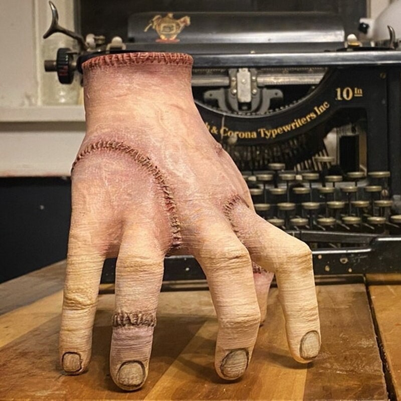 2023wednesday Addams Family Hand Toys Latex Figurine Drama Figurine Statue Model Doll Desktop Crafts Horror Party Costume Prop