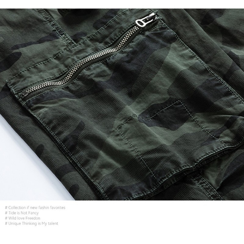 2023 Camo Cargo Pants Men 23SS New Classic Compass Armband Embroidered Men Pant Military Retro Multi-Pocket Cargo Loose Pants