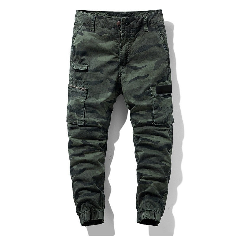 2023 Camo Cargo Pants Men 23SS New Classic Compass Armband Embroidered Men Pant Military Retro Multi-Pocket Cargo Loose Pants