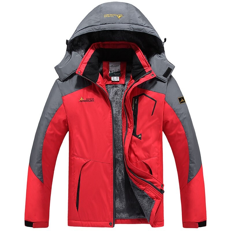 New Winter Men's Windbreak Jacket Man Waterproof Jacket Thermal Fleece Jacket Men Winter Outdoor Sports Men's Coat Women Parka