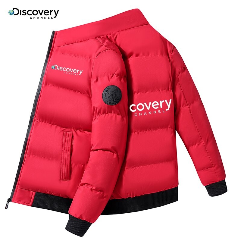 New Discovery Channel Outdoor Thermal Jacket Men's Casual Outer Premium Heavyweight Parka Style Winter Thermal Clothing