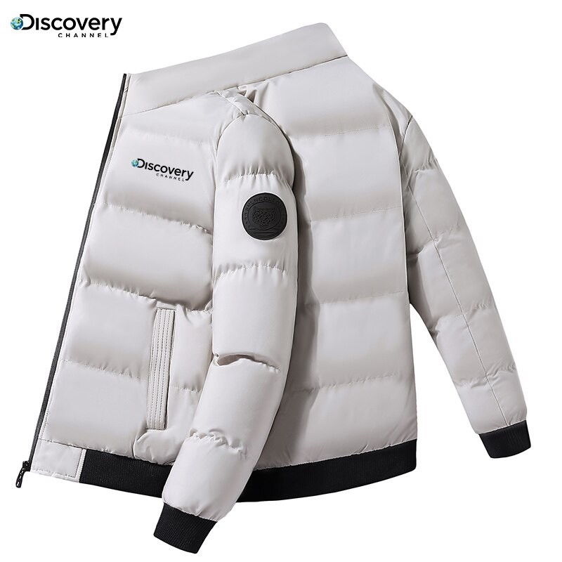 New Discovery Channel Outdoor Thermal Jacket Men's Casual Outer Premium Heavyweight Parka Style Winter Thermal Clothing