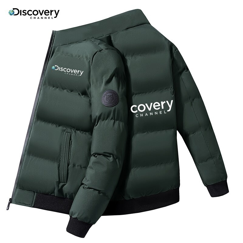 New Discovery Channel Outdoor Thermal Jacket Men's Casual Outer Premium Heavyweight Parka Style Winter Thermal Clothing