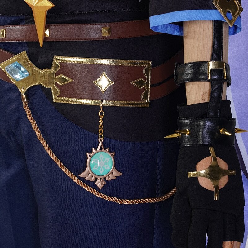 Anime Game Genshin Impact Kaeya Cosplay Costume Wig Halloween Party Outfit Clothes Uniform for Men