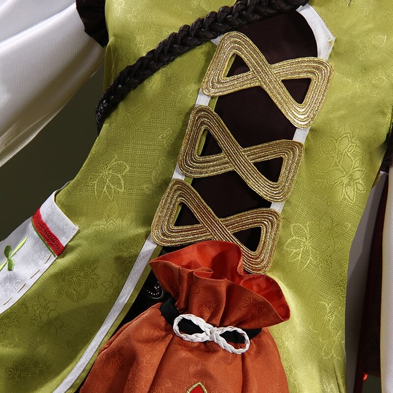 Game Genshin Impact Yaoyao Cosplay Costume Yao Yao Costume Cute Halloween Genshin Impact Dendro