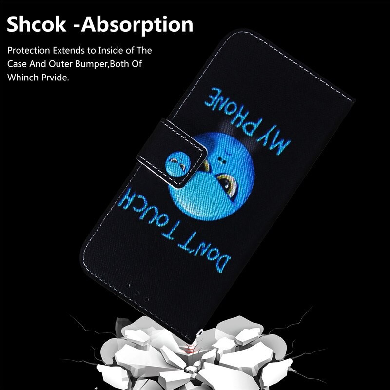 For Huawei P smart 5.65" PU Leather Case for P Smart 2019 6.21" P smart 2021 6.67" Cases Cartoon Animal Magnetic Wallet Cover