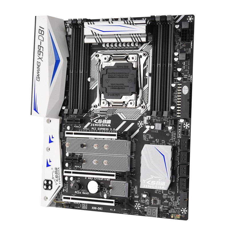 JINGSHA New X99 D8I Motherboard X99 Chip Support E5 V3V4 LGA 2011-3 Ã¢â‚¬â€¹Processor With WIFI + Bluetoth NGFF M.2 High-end Game Board