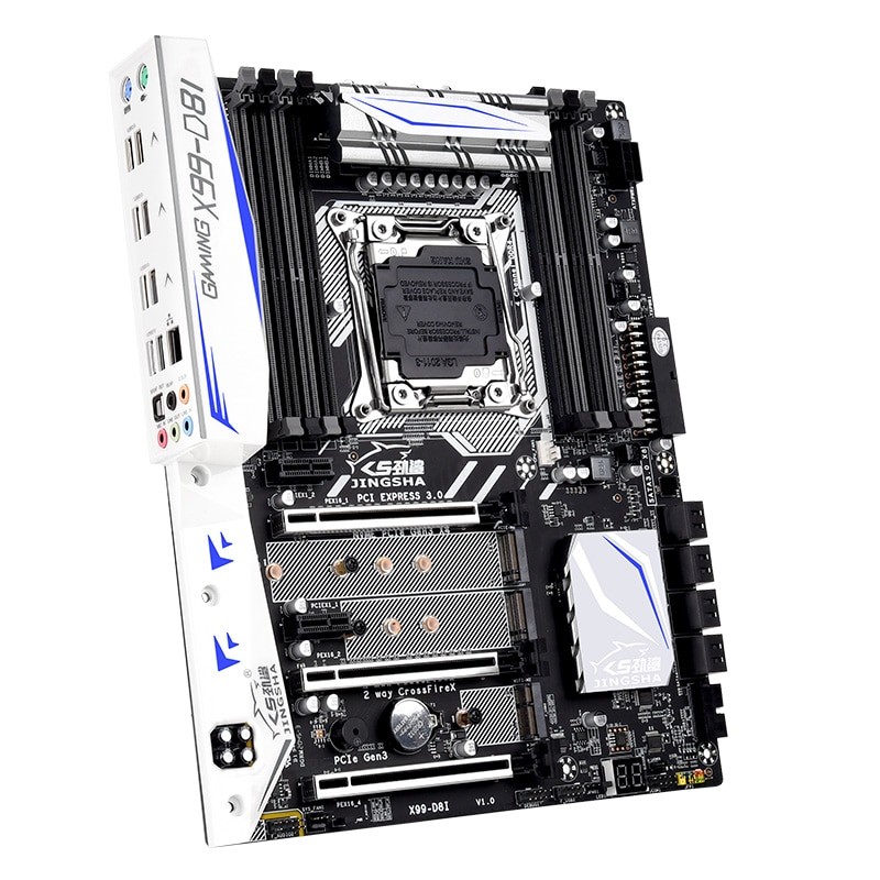 JINGSHA New X99 D8I Motherboard X99 Chip Support E5 V3V4 LGA 2011-3 Ã¢â‚¬â€¹Processor With WIFI + Bluetoth NGFF M.2 High-end Game Board