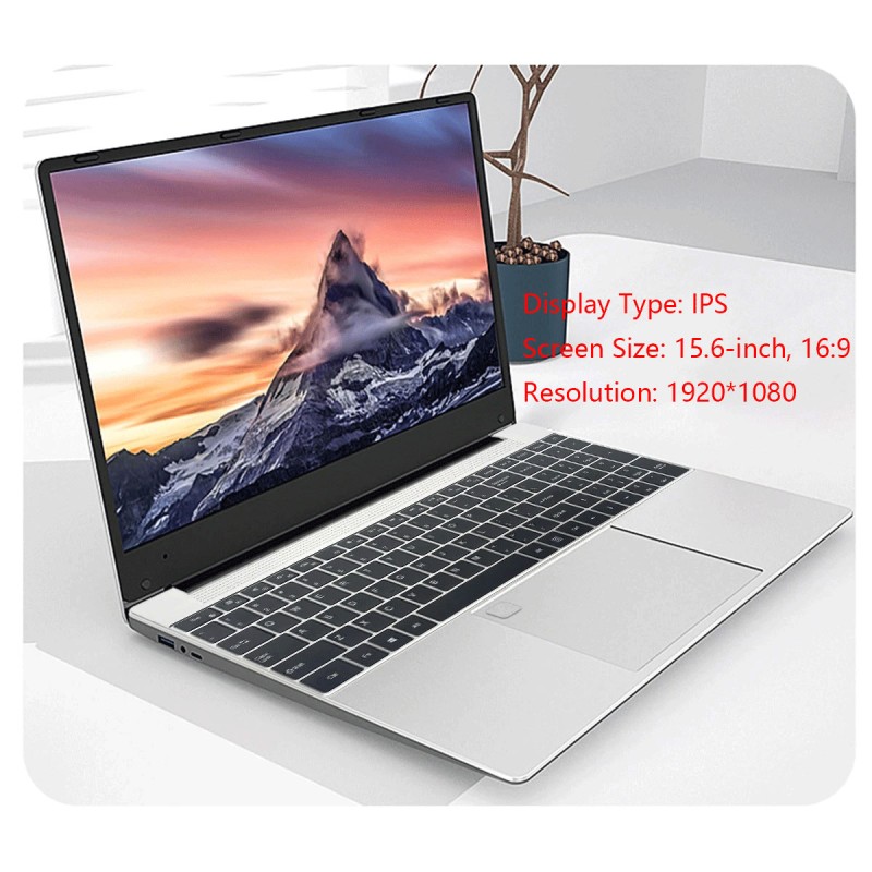 Business-Laptop Windows 10 11 Pro Ram 16GB Rom 128/256/512GB 1TB SSD 15.6inch Cheap Portable intel Laptop With Fingerprint