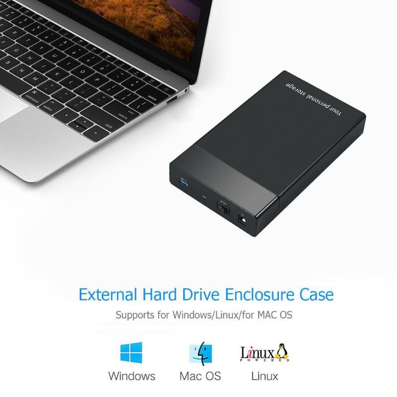 3.5inch HDD Case USB 3.0 to SATA III hd 3.5 case External Hard Drive Enclosure USB Hard Disk Box for 10TB 2.5 hdd case 3.5