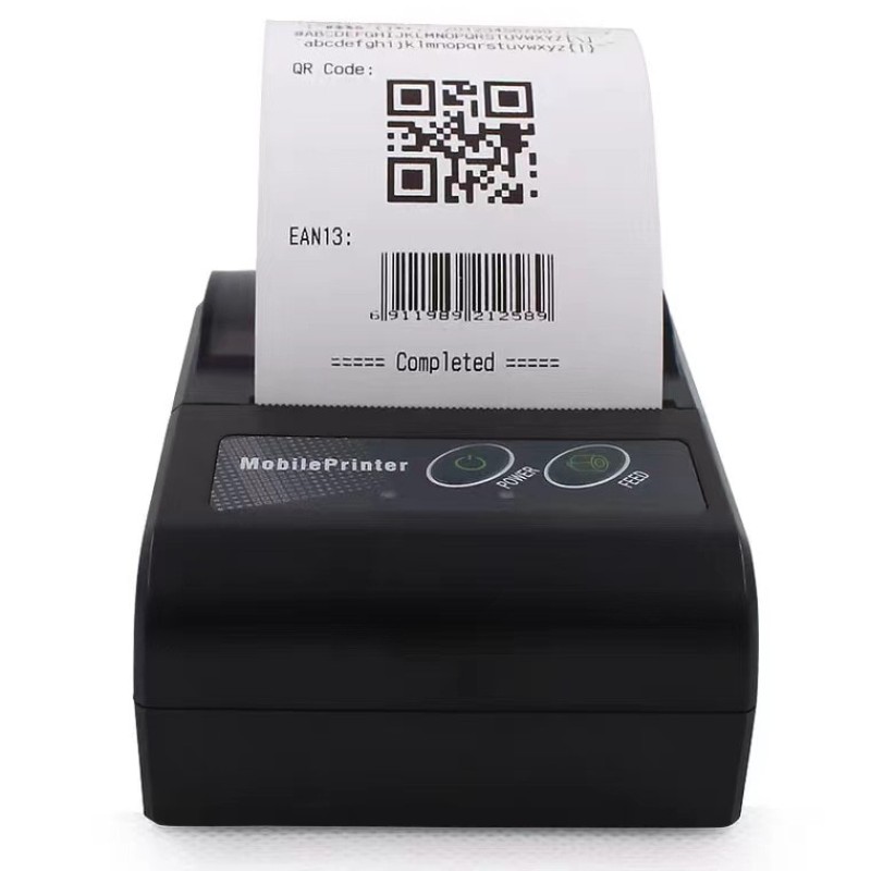58MM Label Thermal Printer Label Bluetooth Printer Supermarket Handheld Mini Portable Printer EU/US/UK Plug