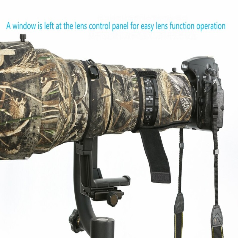 ROLANPRO Waterproof lens camouflage coat rain cover for Nikon AF-S 600mm f/4G ED VR lens protective case hood lens cap