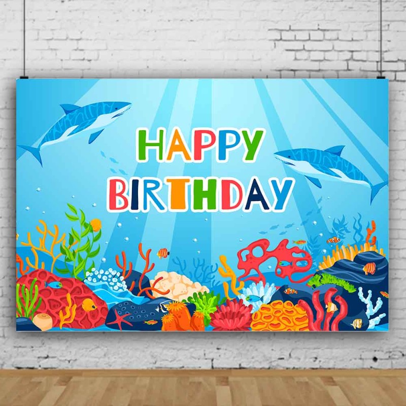 Dinosaur Birthday Background Cute Cartoon Photo Booth Backdrop Hanging Flag Happy Birthday Party Decoration Background