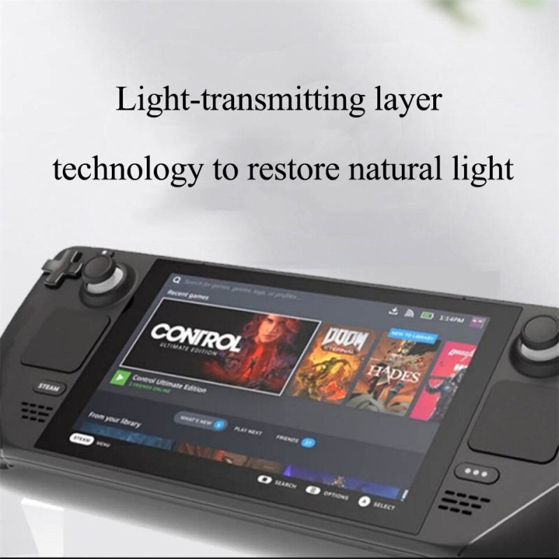 Anti-Scratch Screen Protector Film For Steam Deck Game Console 9H Premium Tempered Glass For Steam Deck Game Accessories