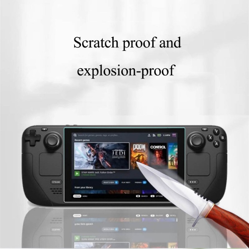 Anti-Scratch Screen Protector Film For Steam Deck Game Console 9H Premium Tempered Glass For Steam Deck Game Accessories