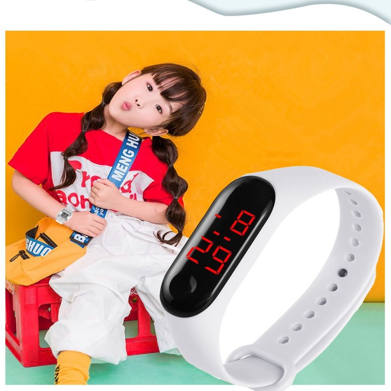 Student Gift Led Bracelet Watch Button Children's Male and Female Students Exercise New Gift Electronic Watch