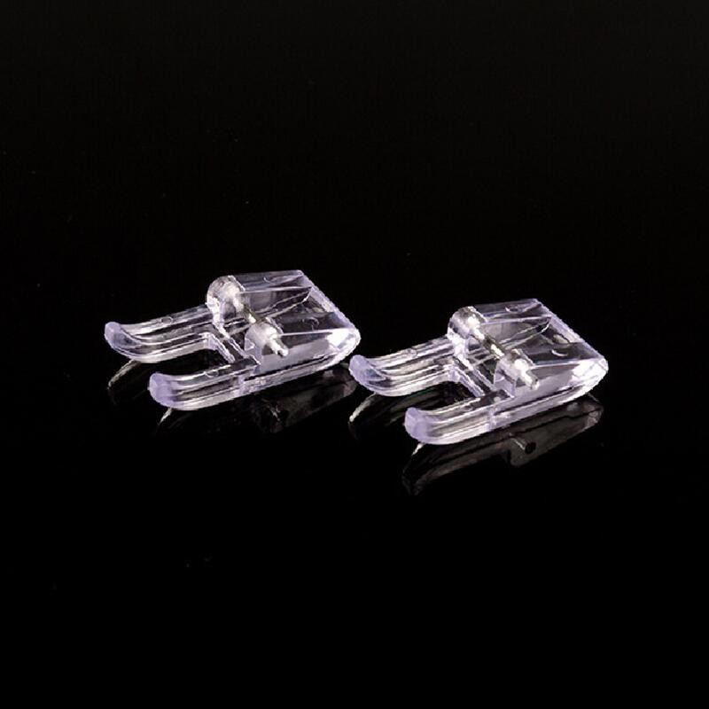 1Pcs Transparent Patch Embroidered Presser Foot #9909 Satin Woven Presser Foot For Multi-function Sewing Machine Accessories
