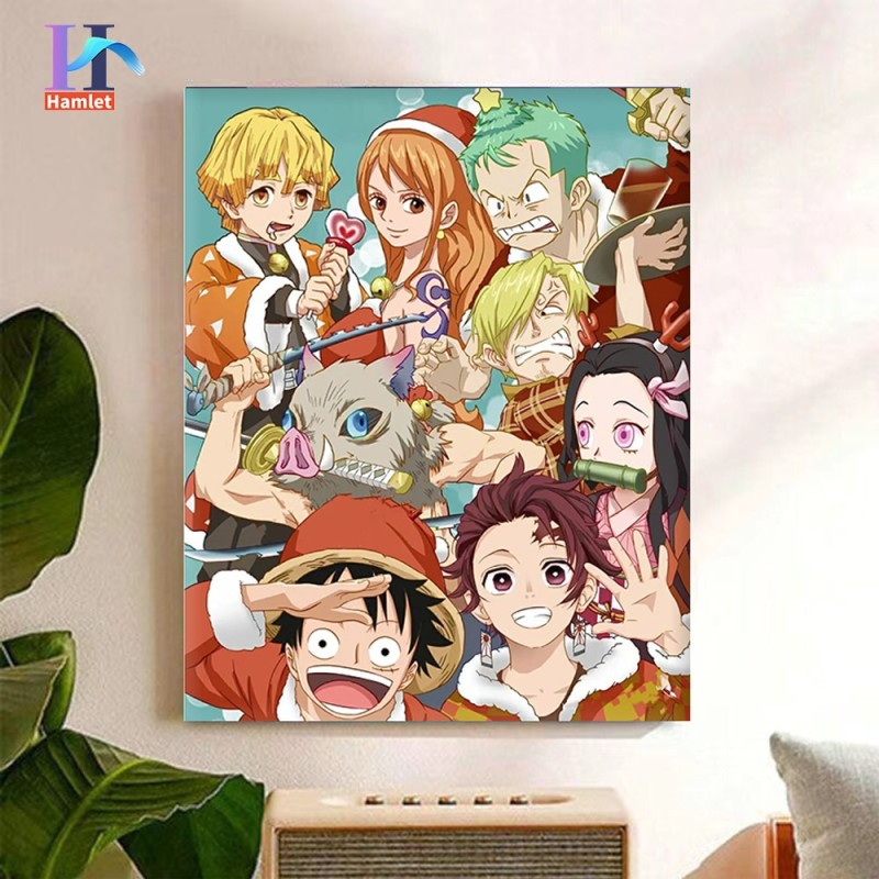 Painting By Numbers Japanese Anime Characters One Piece Picture acrylic oil painting Hand Painted Oil Painting Gift Home Decor