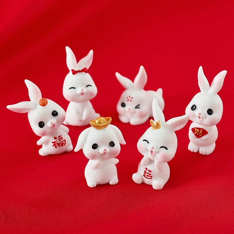 1Pc Micro Landscape Decoration Cute Rabbit Gardening Plant Resin Accessories