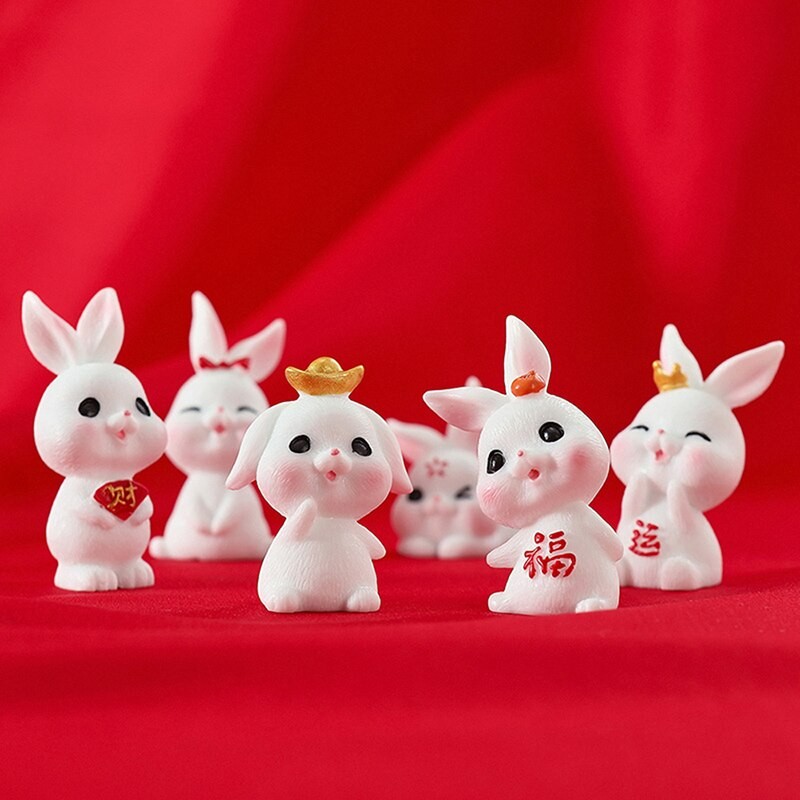1Pc Micro Landscape Decoration Cute Rabbit Gardening Plant Resin Accessories