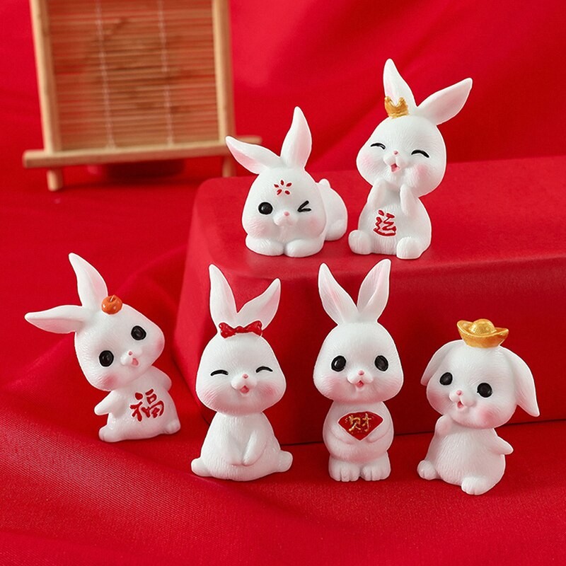 1Pc Micro Landscape Decoration Cute Rabbit Gardening Plant Resin Accessories