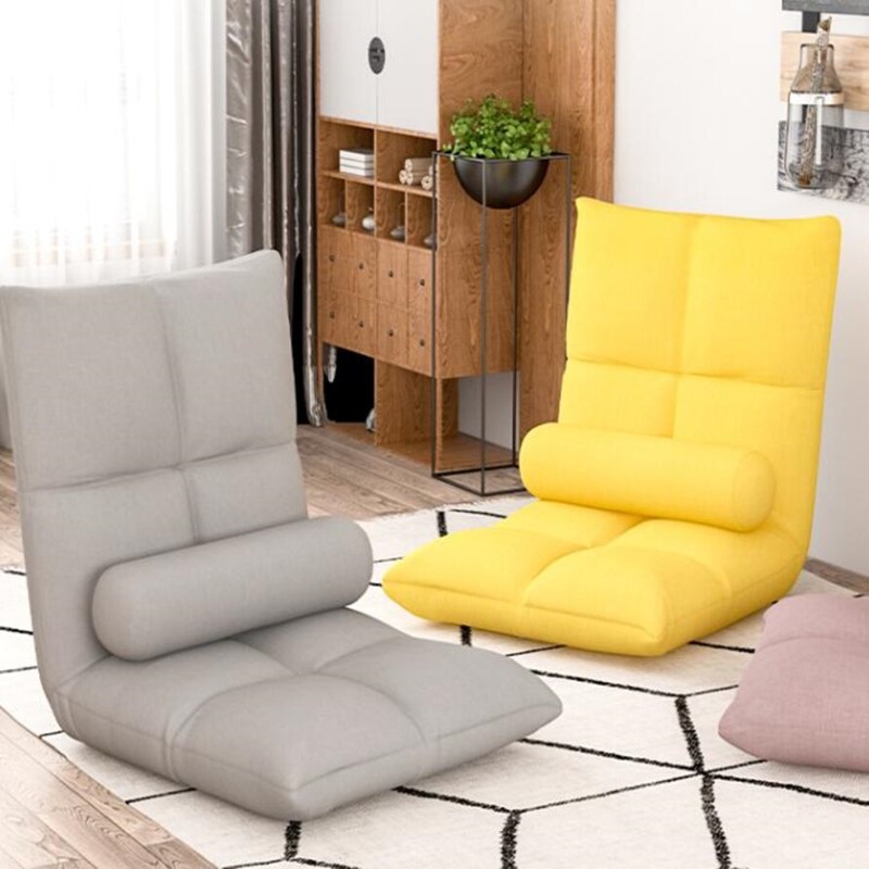 Lazy Sofa Floor Chair Folding Computer Chair Japanese Style Armchair Leisure Lounge Chair Single Bed Small Sofa Fabric Sofa