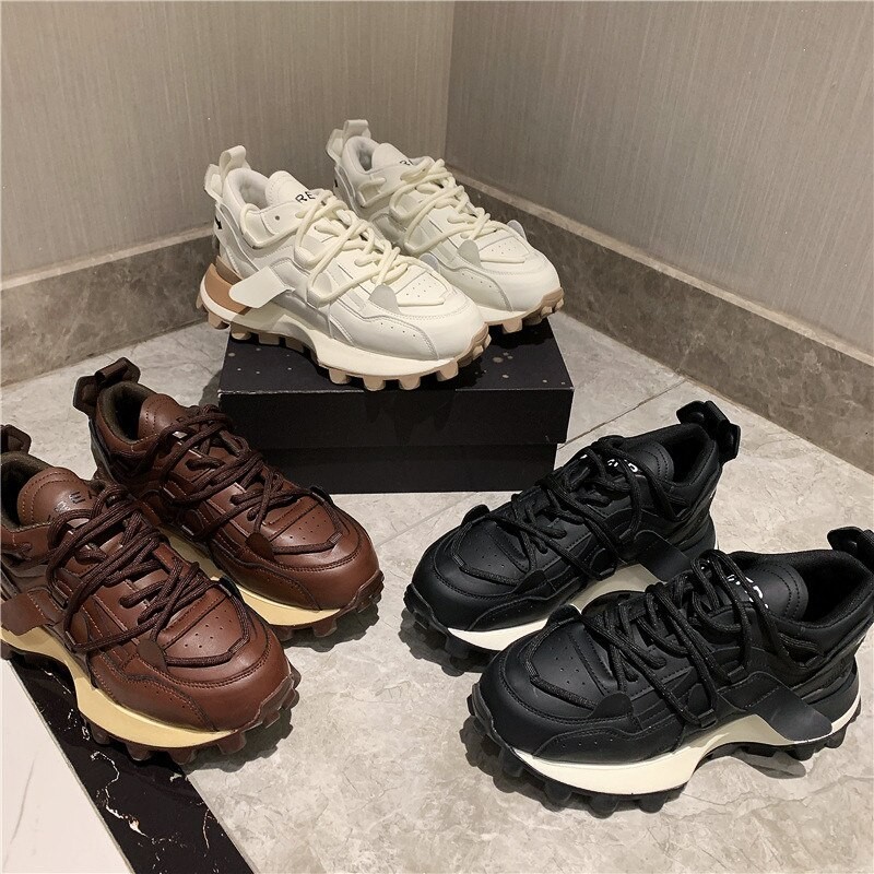 Retro Argan shoes female 2023 spring new non-slip old daddy shoes fashion casual sports shoes