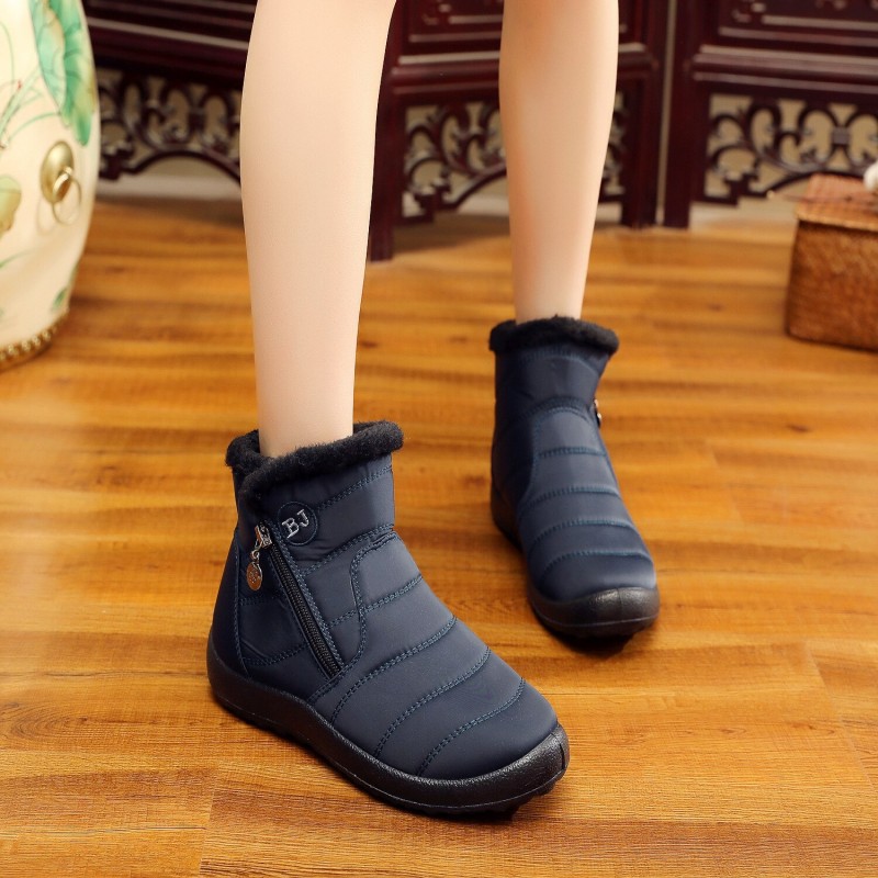 Fashion Women Winter Boots Outdoor Warm Plush Inside Ankle Boots Ladies Fashion Short Booties Botas Femininas