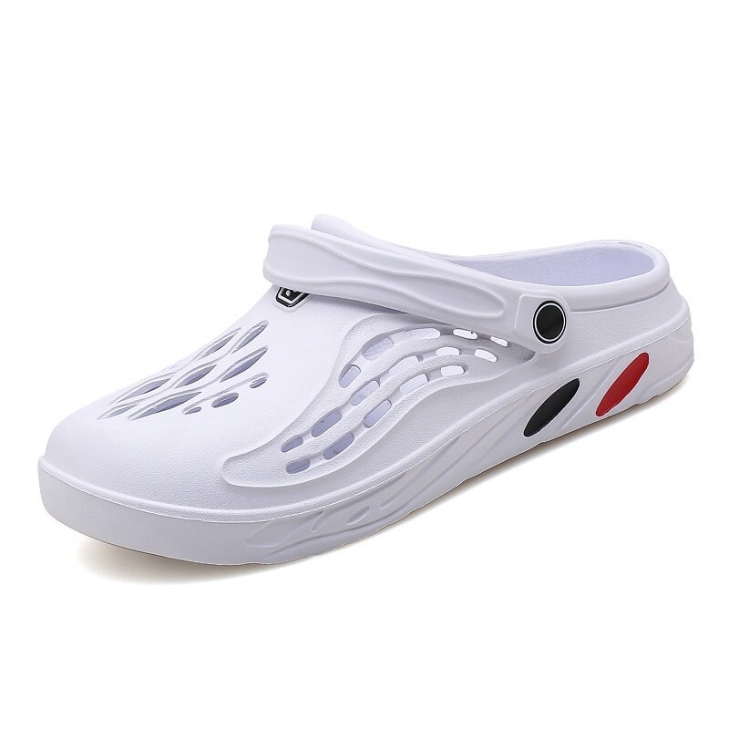 Summer Men Sandals Light EVA Men's Casual Shoes Hole Shoes Clogs Lovers Home Garden Outdoor Male Beach Flat Slippers Big Size 49