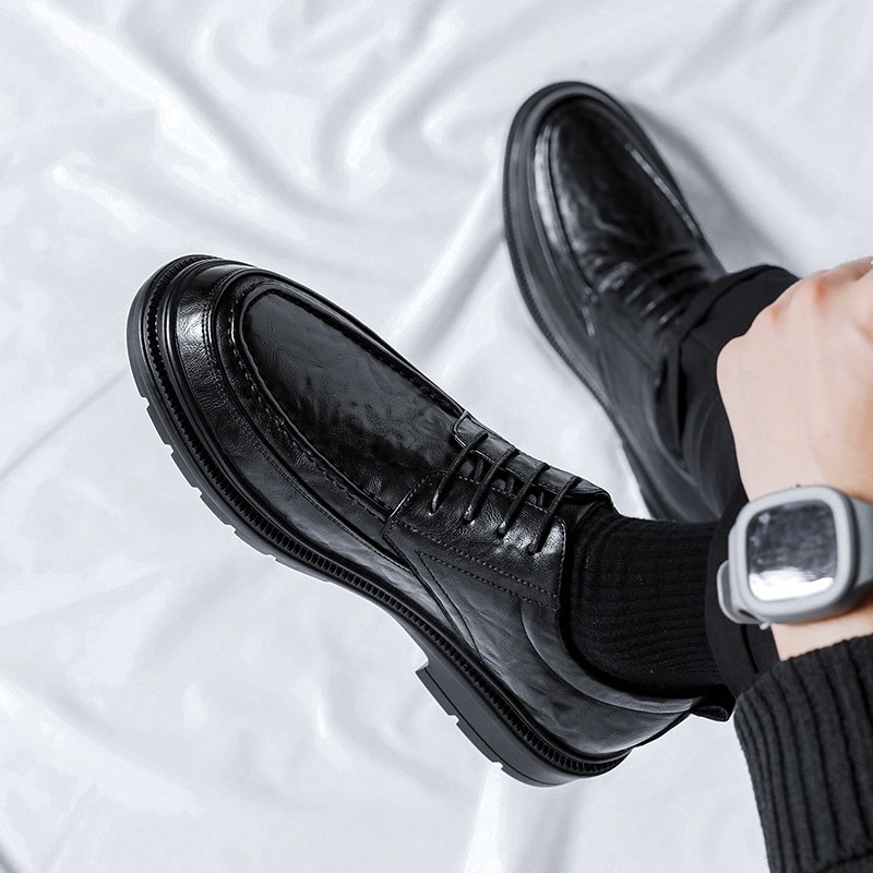 High Quality Leather Casual Shoes Men Spring Fashion Oxford Shoes Male Adult Business Dress Comfort Non-slip Formal Mens Oxford