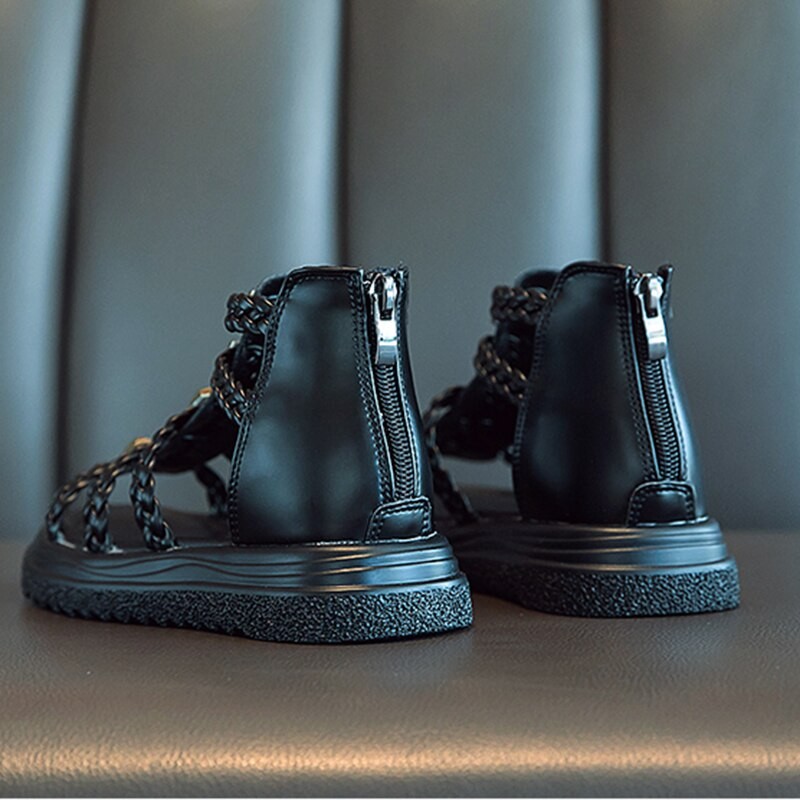 New Summer Children's Sandals Roman Boots High Top Girls' Sandals Children's Riveted Sandals Sandals Hot Sale Toddlers' Shoes