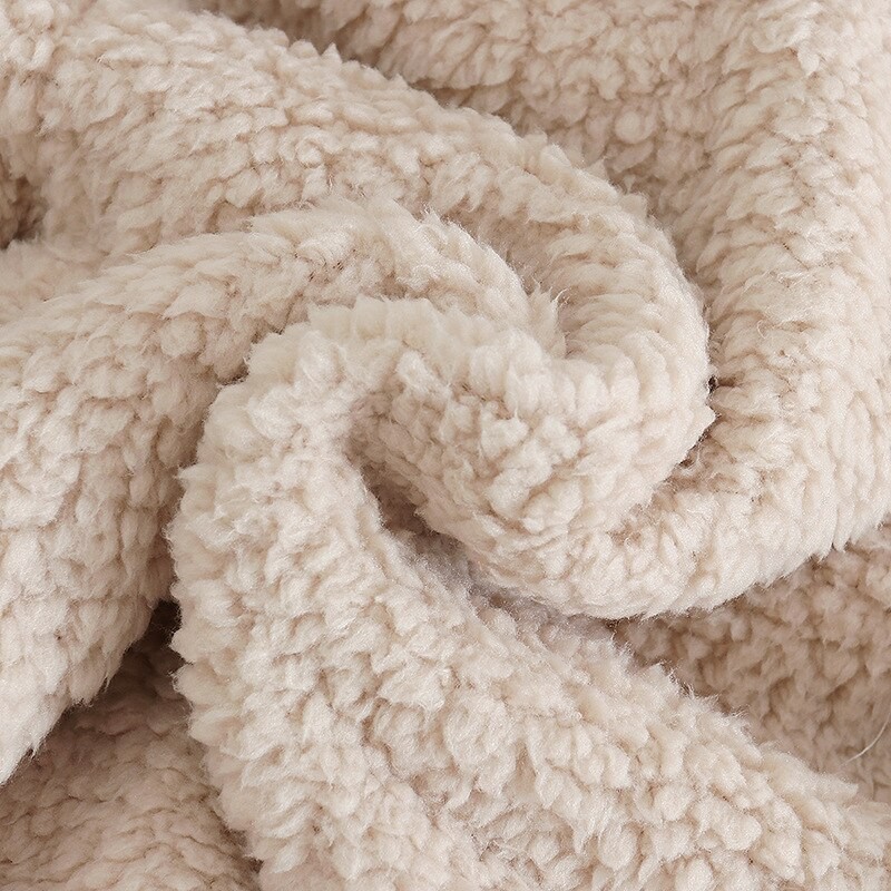 Autumn and Winter Children's Plush Coat, Baby Lamb Fleece Thickened Warm Long-sleeved Single-breasted Literary Sweet Tweed Coat