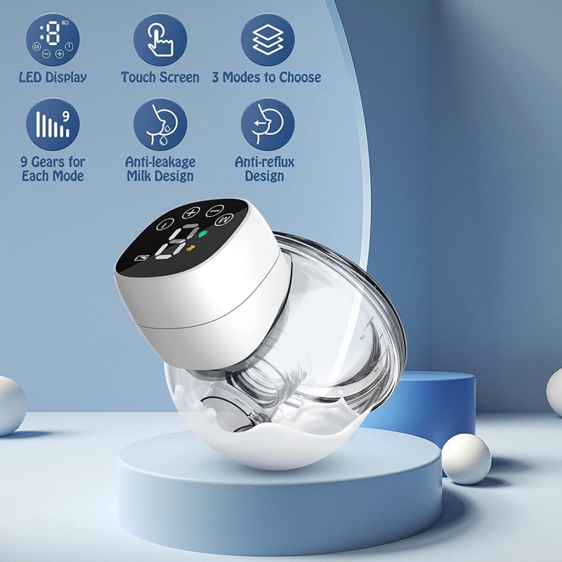 Electric Breast Pump Silent Wearable Automatic Milker USB Rechargable Hands-Free Portable Milk Extractor NO BPA Baby Accessories