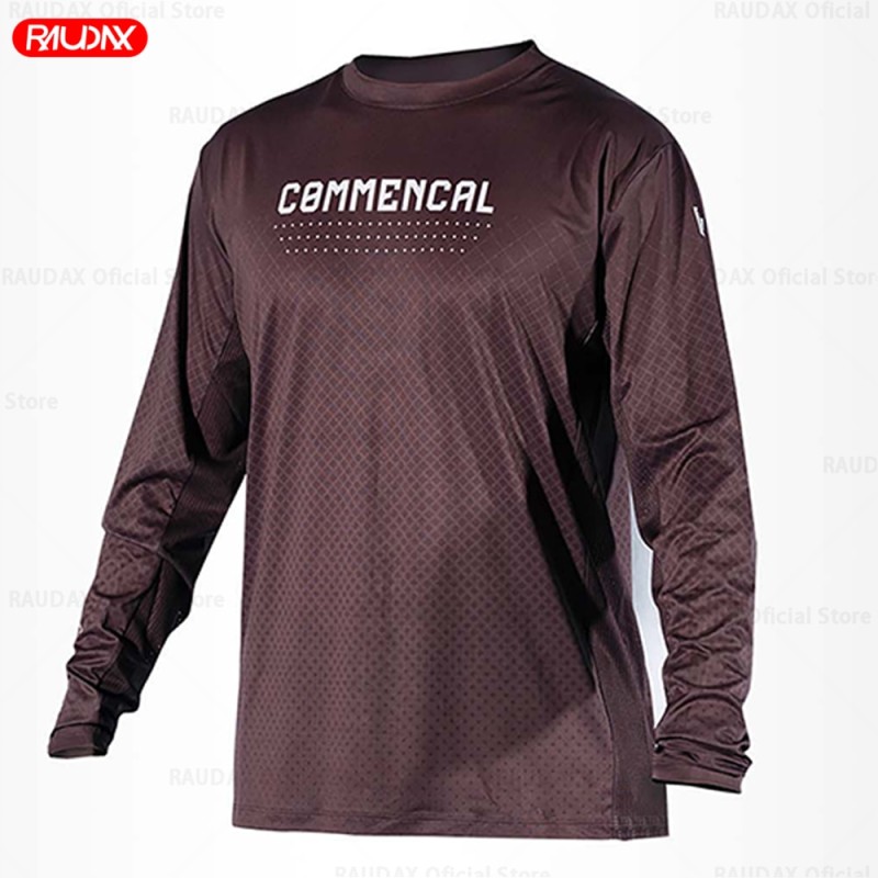 COMMENCAL Cycling Quick Dry Motocross Jersey Downhil Mountain Bike DH Shirt MX Motorcycle Clothing Ropa for Boys MTB T-Shirts