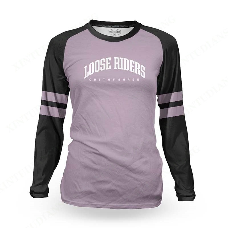 Women's motorcycle mountain bike team clothing loose rider long-sleeved shirt BMX DH cross-country endurance race sweatshirt