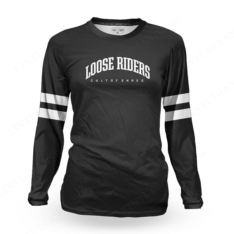 Women's motorcycle mountain bike team clothing loose rider long-sleeved shirt BMX DH cross-country endurance race sweatshirt