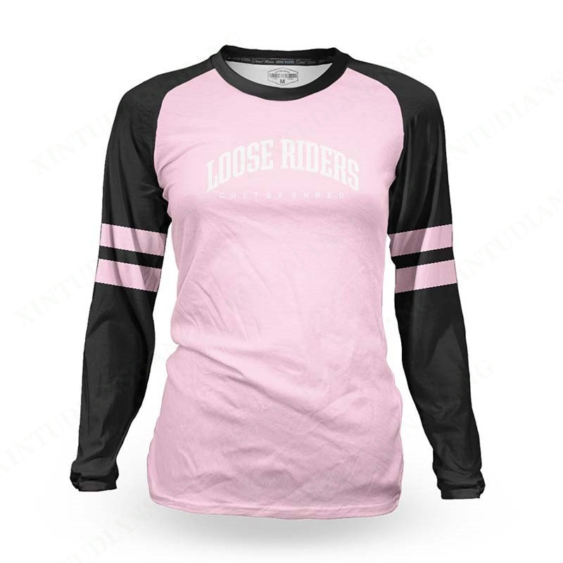 Women's motorcycle mountain bike team clothing loose rider long-sleeved shirt BMX DH cross-country endurance race sweatshirt
