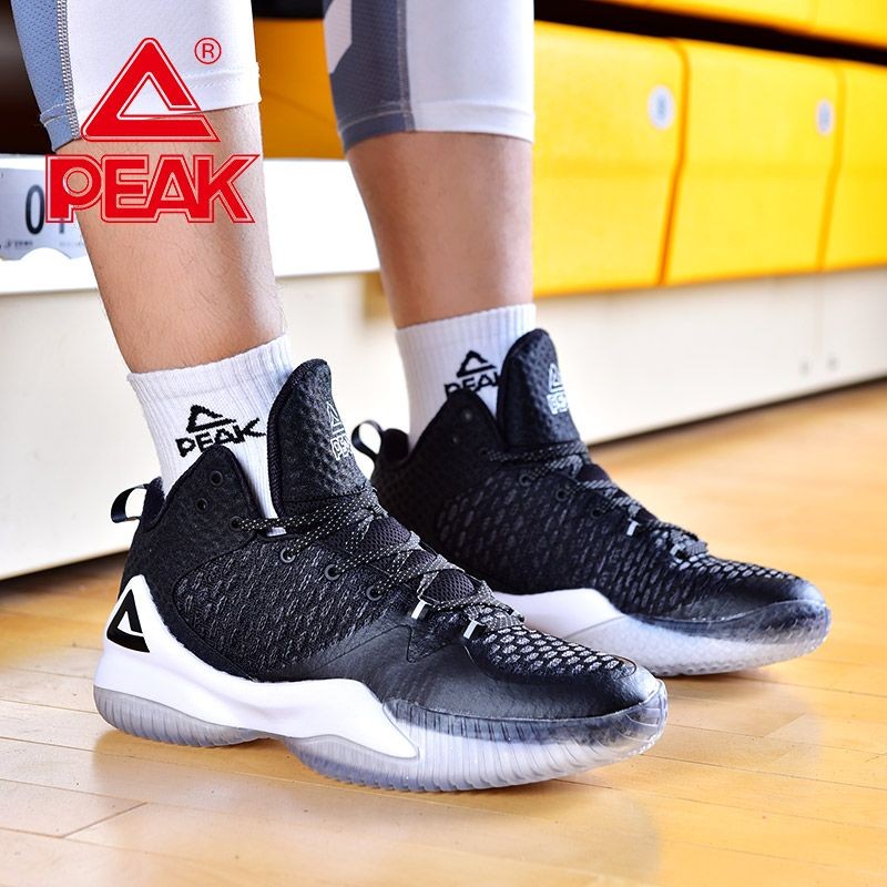 PEAK Lou Williams Basketball Shoes Men Cushion Zapatillas Durable Non-slip Outsole Outdoor Training Mesh surface Sport Sneakers