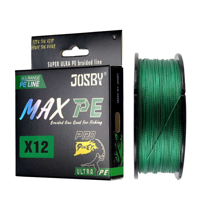 JOSBY X9/X12 Braided Fishing Line 500M 300M 100M Multifilament Saltwater PE Carp Wire MultiColor Japan Super Strong Accessories