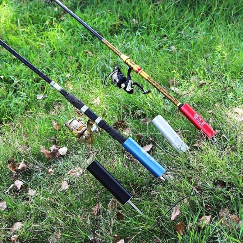 High Quality Fishing Rod Ground Support Alloy Fishing Rods Holder Bracket Fish Tool Bracket Fishing Rack Tool Accessory Support