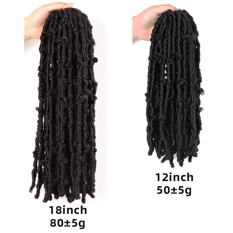 Hair Nest Butterfly Locs Crochet Hair Pre Looped Distressed Butterfly Locs Crochet Braids Soft Messy Crochet Soft Locs For Women