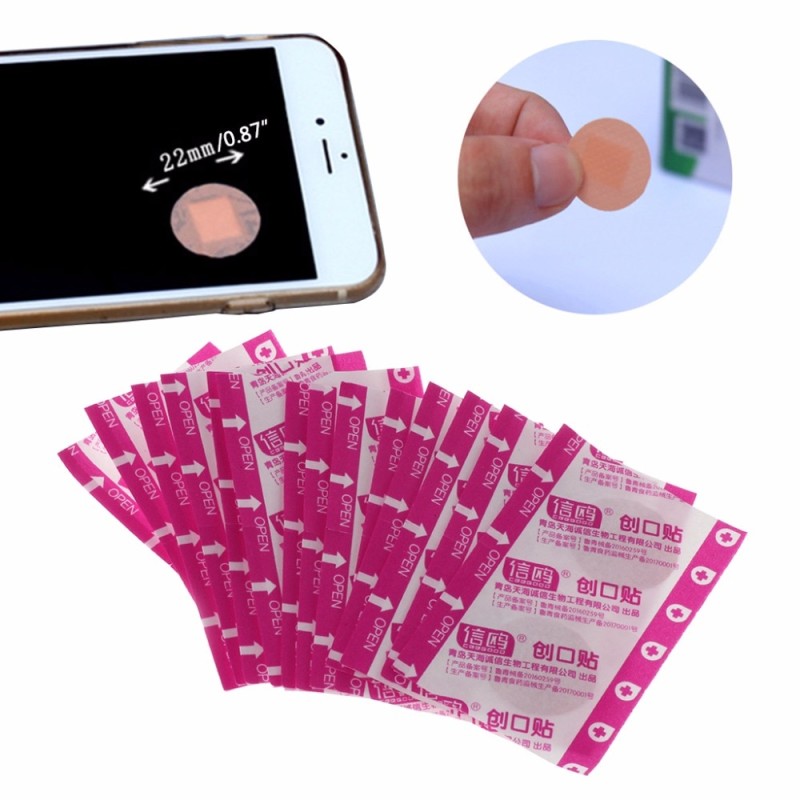 100Pcs Adhesive Round Band Aid Wound Plaster First-Aid Circle Ring Bandage 22mm