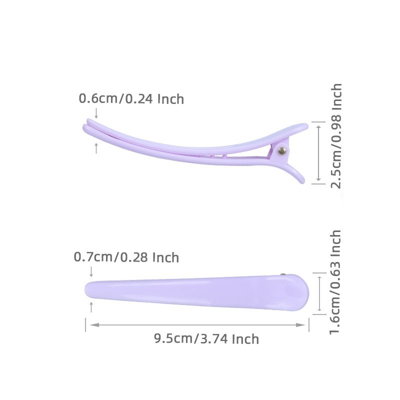 9.5cm 12 PCS Set Women Girl Candy Color Hair Clips