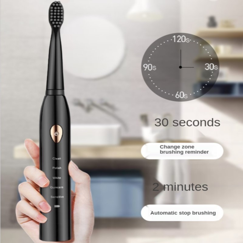 Cross-Border Jianpai Electric Toothbrush Adult Rechargeable Automatic Sonic Student Party Male and Female Couple Package Set Who
