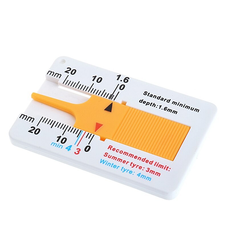 1Pc New Tyre Tread Depth Gauge Car Motorcycle Trailer Wheel Measure Tool  85DF