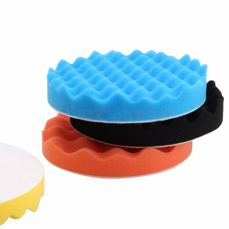 5 inch Car Polishing Pad Sponge Buffing Waxing Clean Polish Buffer Drill Wheel Polisher Removes Scratches Car Repair 4x