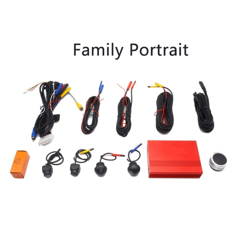 Smartour 3D 360 Degree Surround View System AHD 1080P Car Camera HD Vehicle Multi-angle Bird View 3D Camera