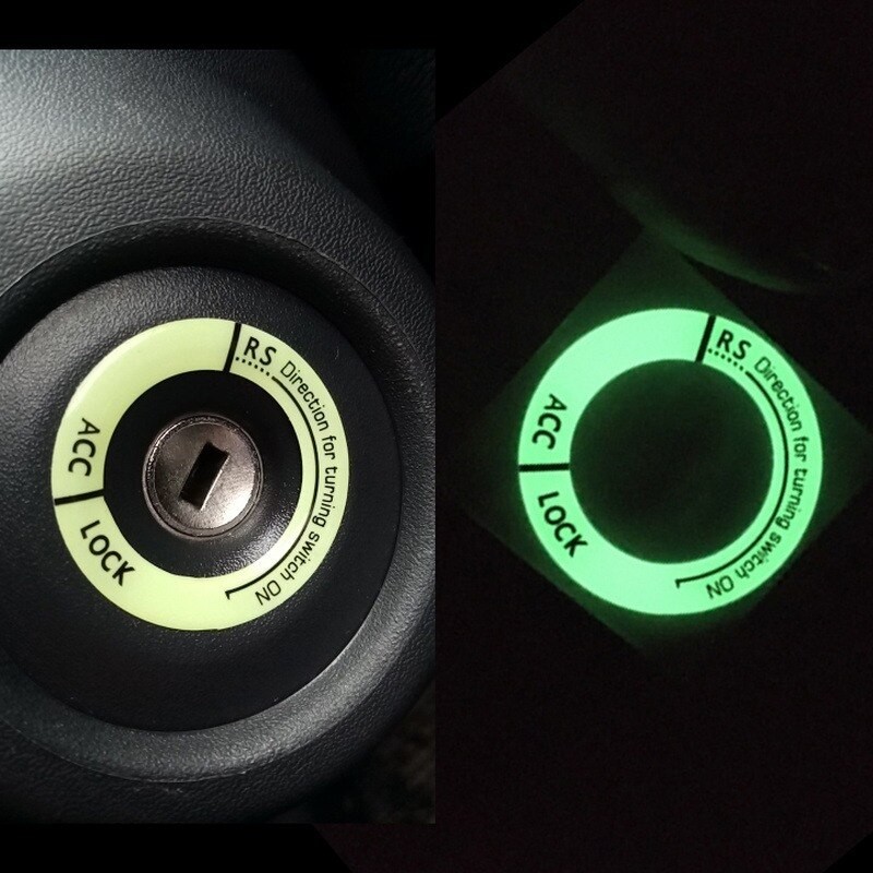 Car Ignition Switch Luminous Sticker For Infiniti Acura MDX RDX Nissan Qashqai J11 Juke Tiida Almera X-Trail T32